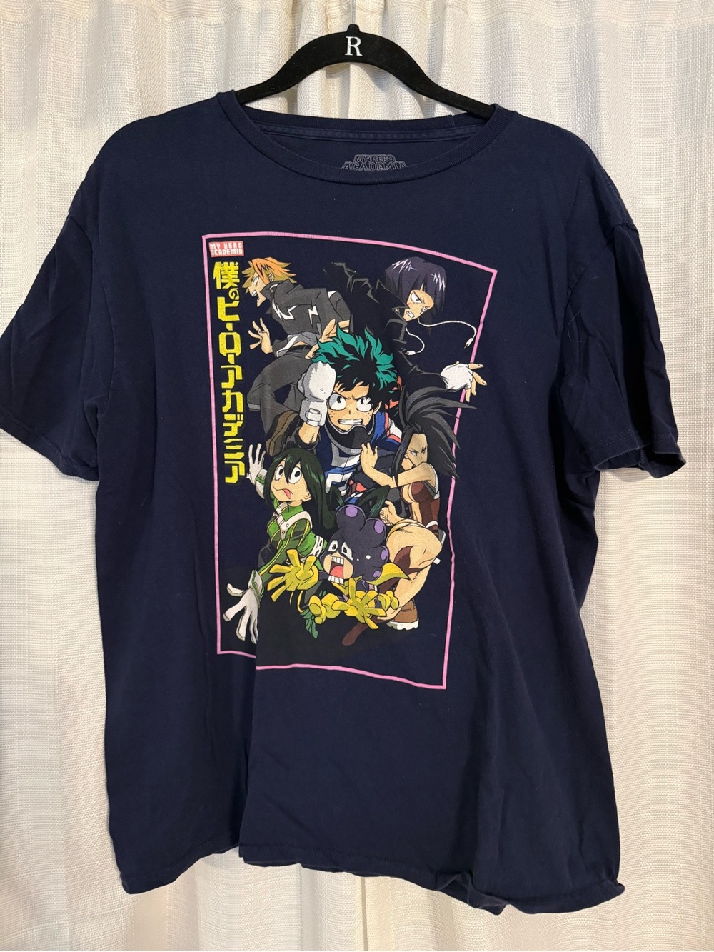 Navy My Hero Academia Graphic Crew Tee